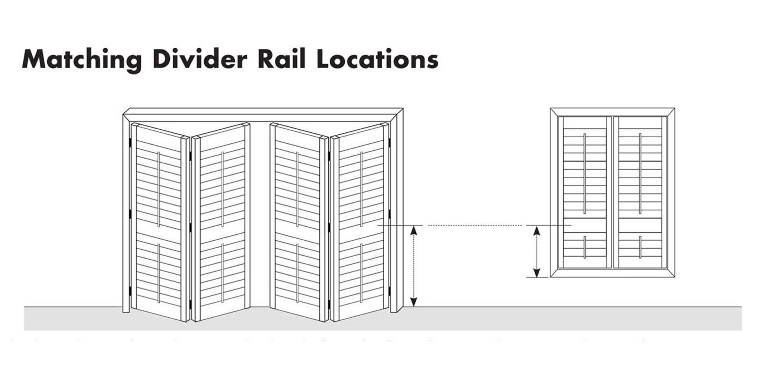 Divider Rail for Shutters | Riverwood Blinds Shades N Shutters